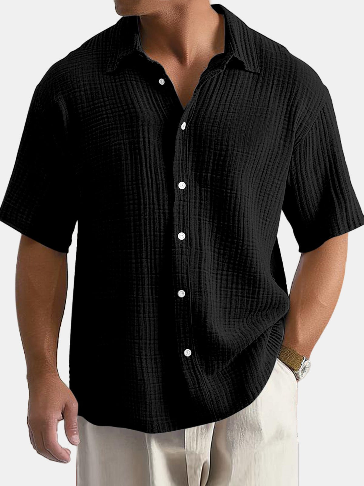 Flystepz™ Casual Cotton Lapel Shirt