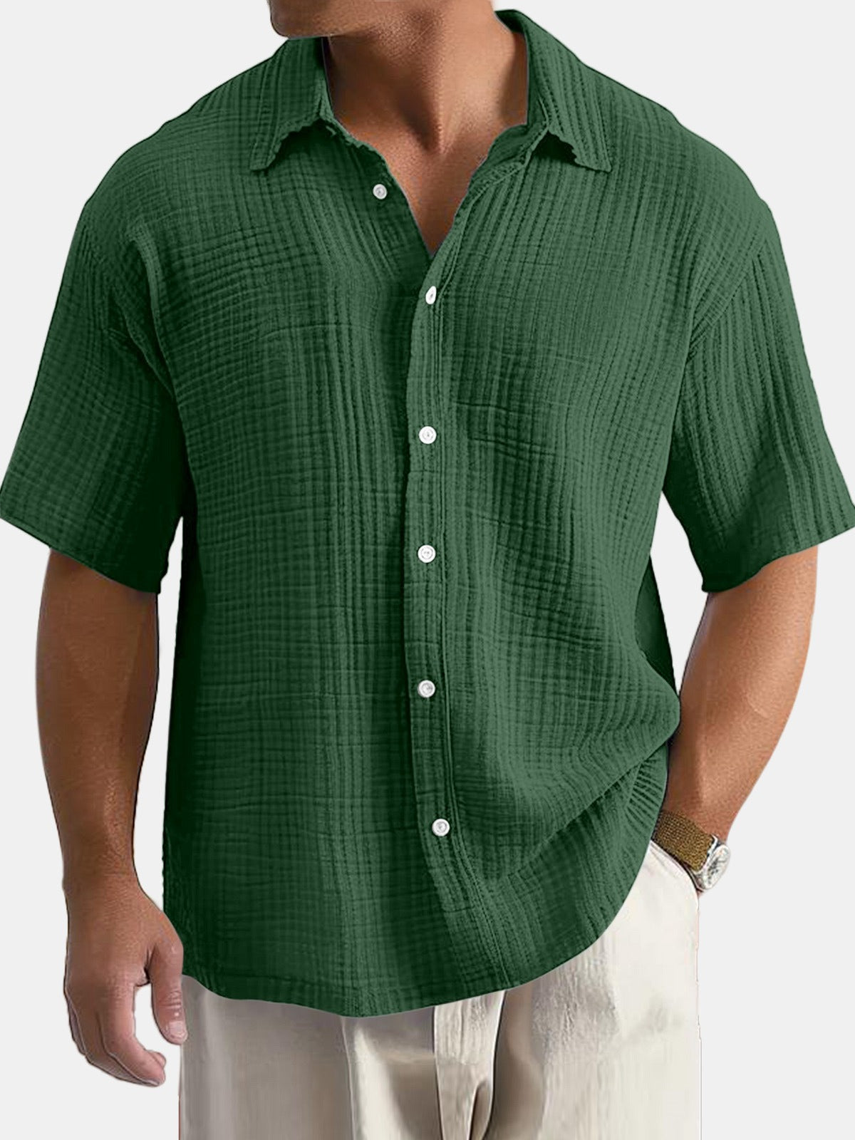 Flystepz™ Casual Cotton Lapel Shirt