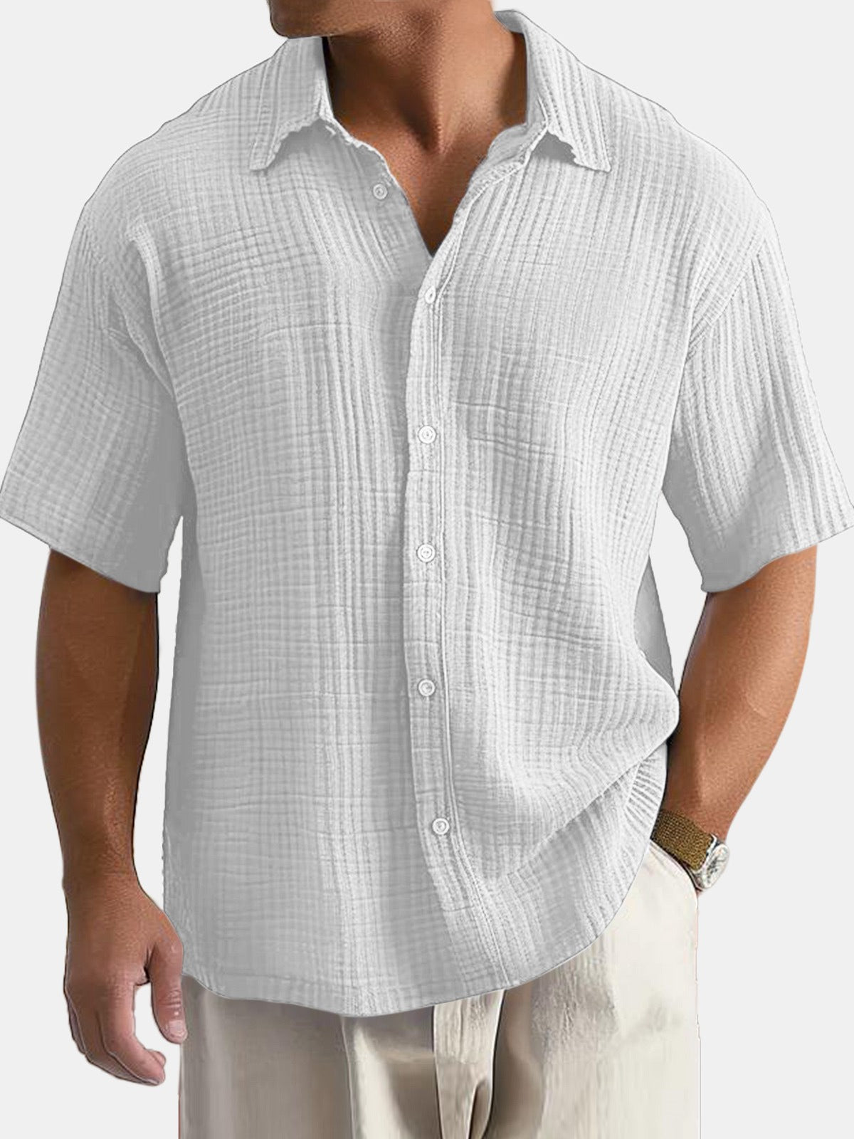 Flystepz™ Casual Cotton Lapel Shirt