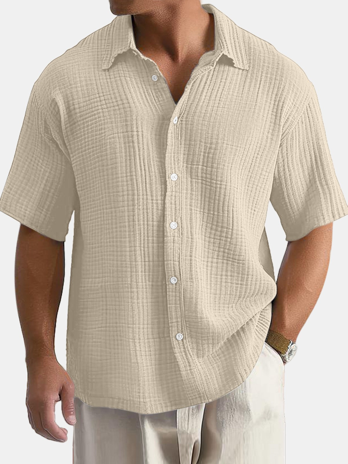 Flystepz™ Casual Cotton Lapel Shirt