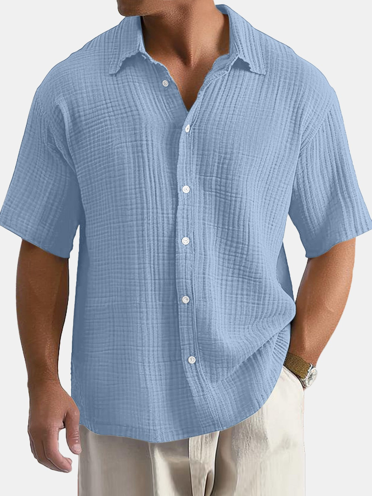 Flystepz™ Casual Cotton Lapel Shirt