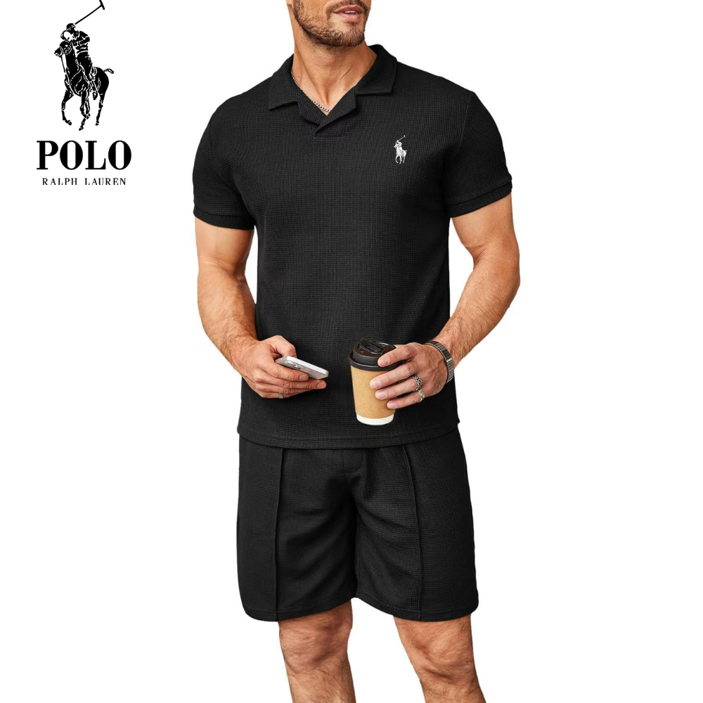 Flystepz™ Waffle V-Neck Polo