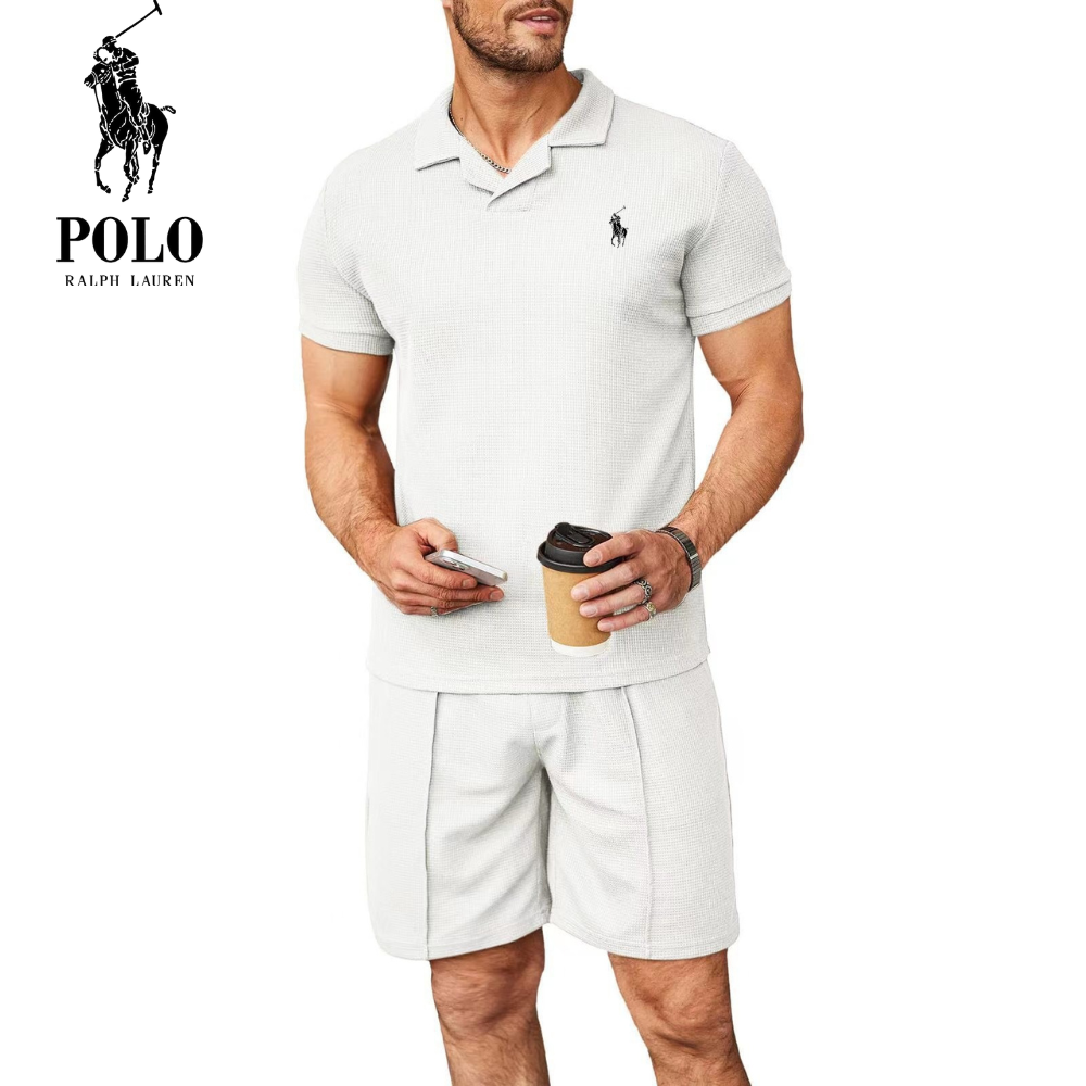 Flystepz™ Waffle V-Neck Polo
