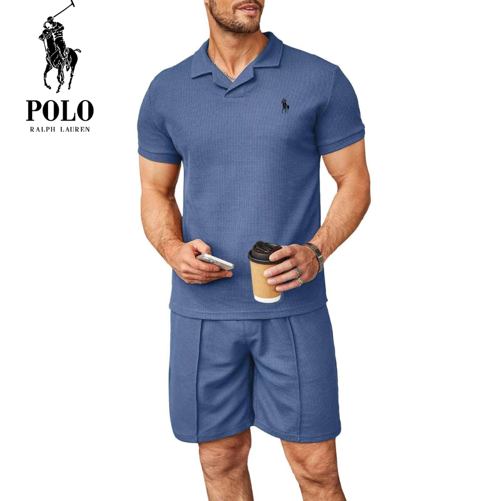 Flystepz™ Waffle V-Neck Polo
